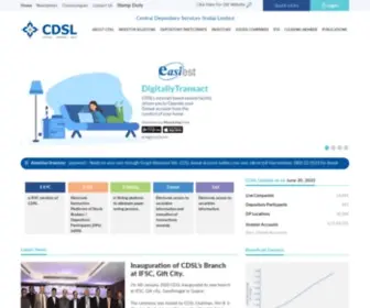 CDslindia.com(Central Depository Services (India) Limited) Screenshot