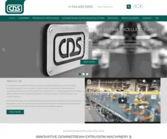 CDsmachines.com(Plastic extrusion machine and equipment from CDS) Screenshot