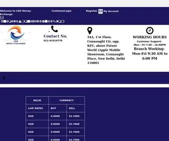 CDsmoneyexchange.com(CDS Money Exchange) Screenshot