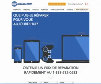 CDsolution.ca(Réparation téléphones mobiles) Screenshot