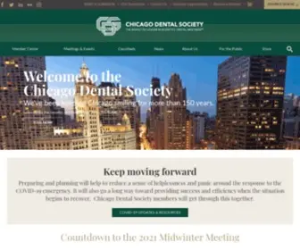 CDS.org(The Chicago Dental Society) Screenshot