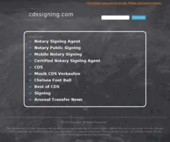 CDssigning.com(Loan documents loan signing) Screenshot