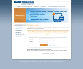 CDstandbypower.net(C&D Technologies) Screenshot