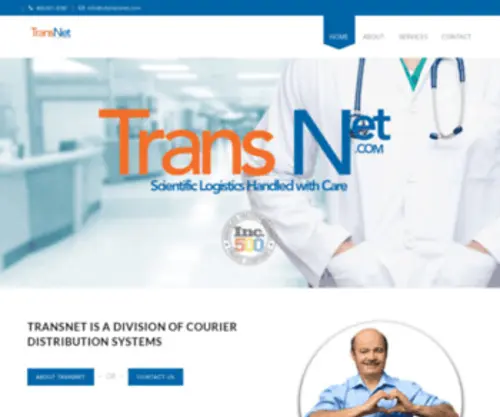 CDStransnet.com(Medical and Pharmaceutical Courier Service) Screenshot