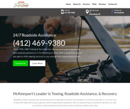 CDtow.com(Roadside Assistance and Towing Services) Screenshot