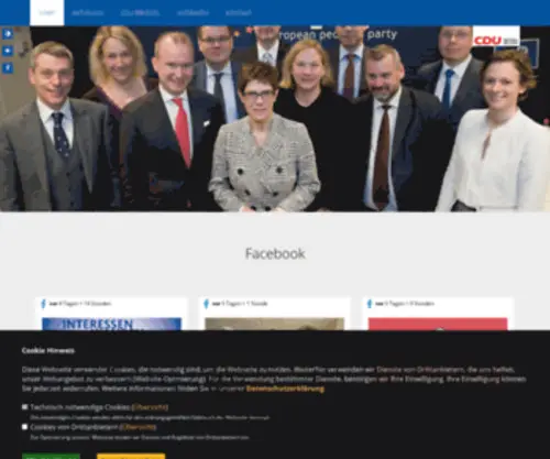 CDu-Bruessel.org(Homepage der Christlich Demokratischen Union Deutschlands) Screenshot