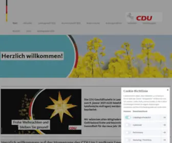 CDu-Leer.de(Herzlich willkommen) Screenshot