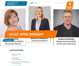 CDu-Nordhausen.de(CDU Kreisverband Nordhausen) Screenshot