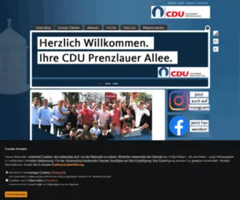 CDu-Prenzlauer-Allee.de(CDU Prenzlauer Allee) Screenshot