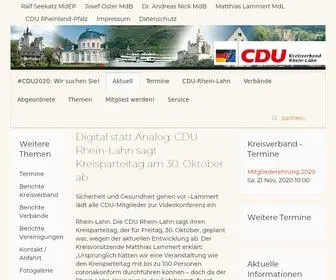 CDu-Rhein-Lahn.de(CDU Kreisverband Rhein) Screenshot