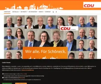 CDu-Schoeneck.de(CDU) Screenshot