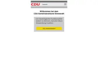 CDu-Simmerath.de(Willkommen bei dem CDU) Screenshot