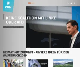 CDu-Thueringen.de(CDU Landesverband Thüringen) Screenshot