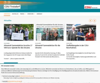 CDu-Troisdorf.de(CDu Troisdorf) Screenshot