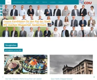 CDu-Wuppertal.de(CDU Wuppertal) Screenshot