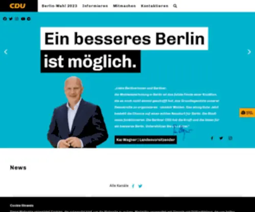 CDu.berlin(CDU Landesverband Berlin) Screenshot