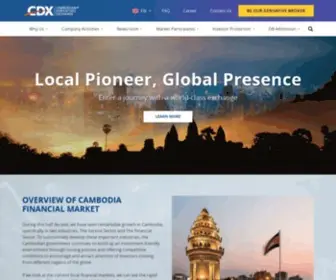 CDX.com.kh(Cambodian Derivatives Exchange (CDX)) Screenshot