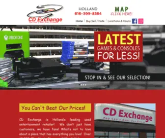 CDxholland.com(Used Video Games) Screenshot