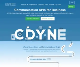 CDyne.com(Esendex US) Screenshot