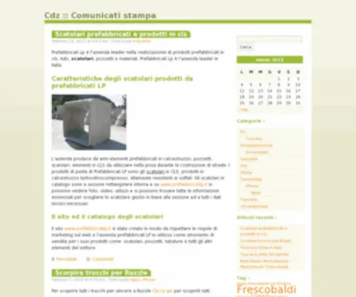 CDZ.it(Comunicati stampa) Screenshot