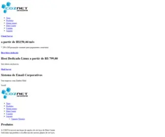 CDznet.com.br(CDZNet Data Center) Screenshot