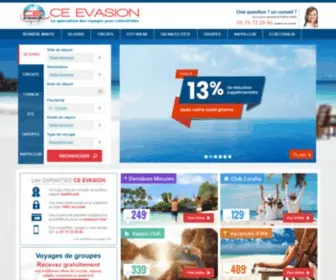 CE-Evasion.fr(Voyage groupe pour comité d'entreprise et collectivé) Screenshot