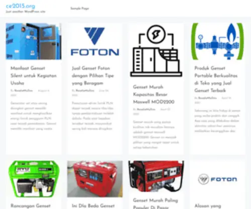CE2015.org(Just another WordPress site) Screenshot