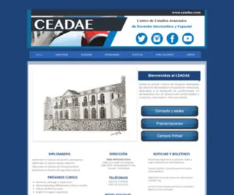 Ceadae.com(Centro de Estudios Avanzados de Derecho Aeronáutico) Screenshot