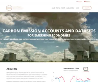 Ceads.net(Carbon Emission Accounts and Datasets for emerging economies) Screenshot
