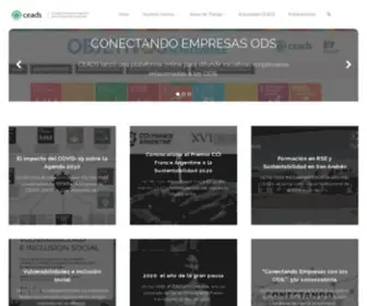 Ceads.org.ar(Consejo Empresario Argentino para el Desarrollo Sostenible) Screenshot