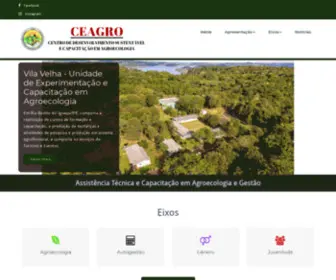 Ceagro.org(Centro de Desenvolvimento Sustentável e Capacitação em Agroecologia) Screenshot