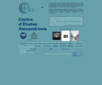 Cealex.org(Centre d'Etudes Alexandrines.Accueil) Screenshot