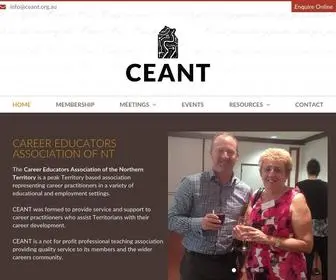 Ceant.org.au(Career Educator Association of the Northern Territory) Screenshot