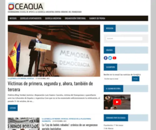 Ceaqua.org(Coordinadora) Screenshot