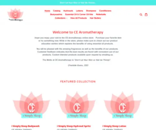 Cearomatherapy.com(CE Aroma Therapy) Screenshot