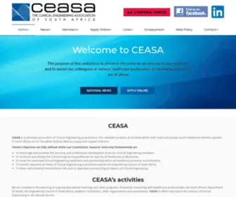 Ceasa.org.za(Clinical Engineering Association of South Africa) Screenshot