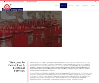 Ceasefireservices.com(Cease Fire and Electrical Services LLP) Screenshot