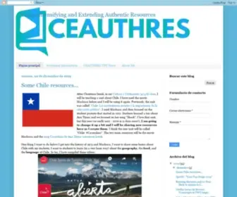 Ceauthres.com(Comprehensifying and Extending Authentic Resources) Screenshot