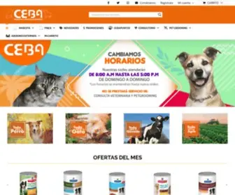 Ceba.com.co(Productos y servicios veterinarios) Screenshot