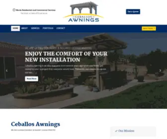 Ceballosawningsinc.com(Ceballos Awning) Screenshot