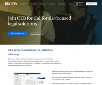 Ceb.com(California Legal Research & CLE) Screenshot