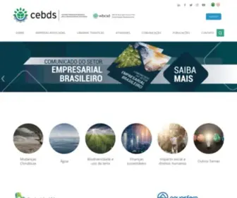 Cebds.org.br(Conselho Empresarial Brasileiro para o Desenvolvimento Sustentável) Screenshot