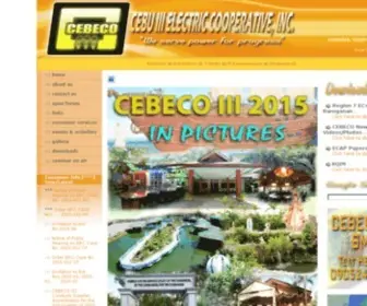 Cebeco3.com.ph(Cebu III Electric Cooperative) Screenshot