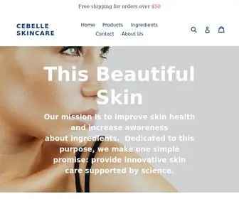 Cebelleskincare.com(Cebelle Skincare) Screenshot