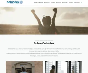 Cebiotex.com(Biomedical Nanofibers) Screenshot