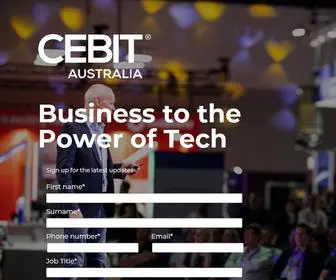 Cebit.com.au(CEBIT Australia 2020) Screenshot