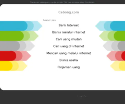 Cebong.com(Forsale Lander) Screenshot