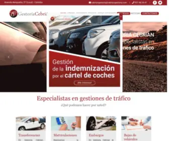 Cebriangestoria.com(Gestoria en Cordoba) Screenshot