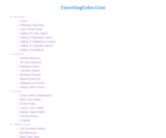 Cebu-Bluewaters.com(Cebu Vacations) Screenshot