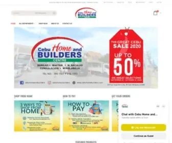 Cebuhomebuilders.com(One-stop shop for premium building materials) Screenshot